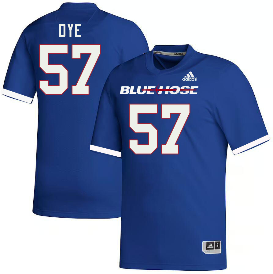 Men-Youth #57 Anthony Dye Presbyterian Blue Hose 2023 College Football Jerseys Stitched-Blue